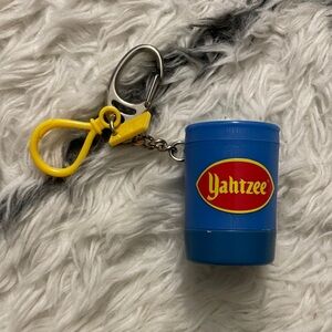 Vintage Hasbro Miniature Yahtzee Game Keychain- Complete